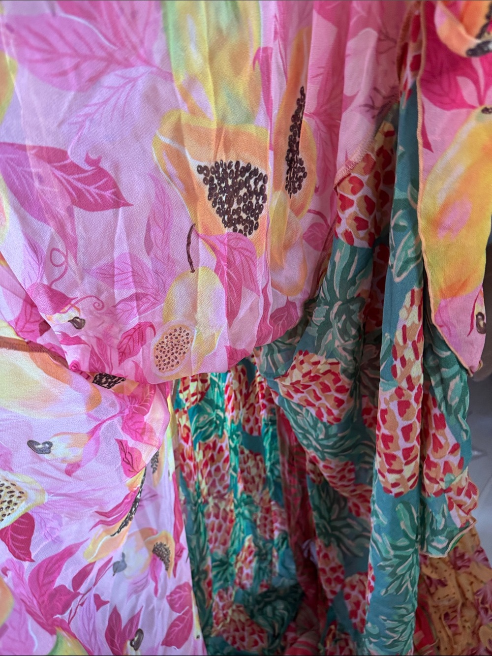 FARM Rio NWT Mixed Prints Maxi Chemise Dress with Belt - Picture 10 of 16
